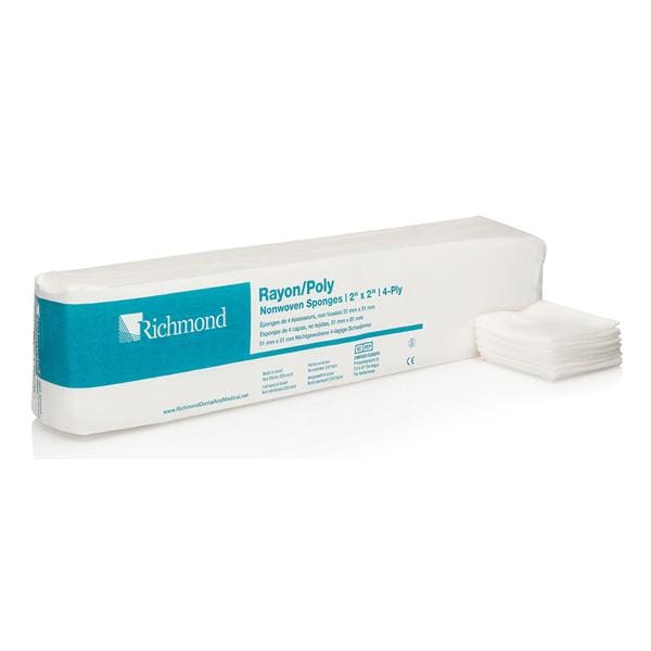 Richmond Dental 300634 Rayon/Poly Sponges Non-Woven Non-Sterile 2 Richmond Dental 300634 Rayon/Poly Sponges Non-Woven Non-Sterile 2
